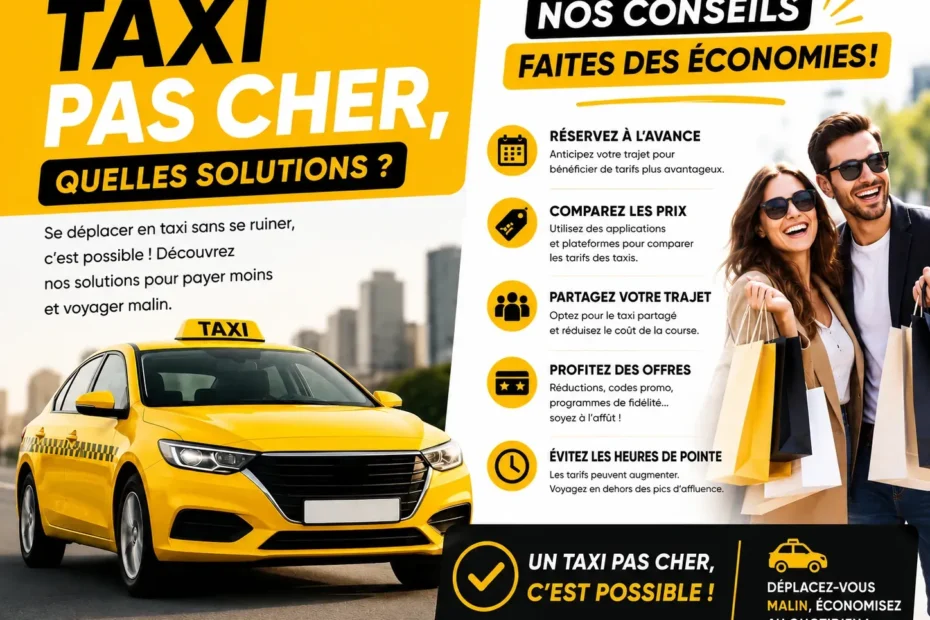 Taxi pas cher : conseils pour gagner des euros, réserver à l’avance et faire des économies